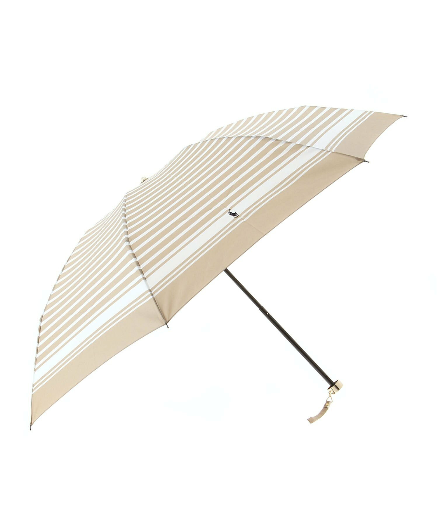POLO RALPH LAUREN (ポロ ラルフローレン) 雨傘 折りたたみ傘 レディース ボーダー ポロポニー 日本製